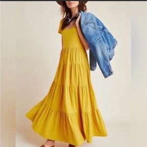 Anthropologie Maeve Gillian Tiered Maxi Dress.